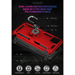 Custodia protettiva antiurto in TPU + PC con supporto girevole a 360 gradi, For Motorola Moto G50 5G