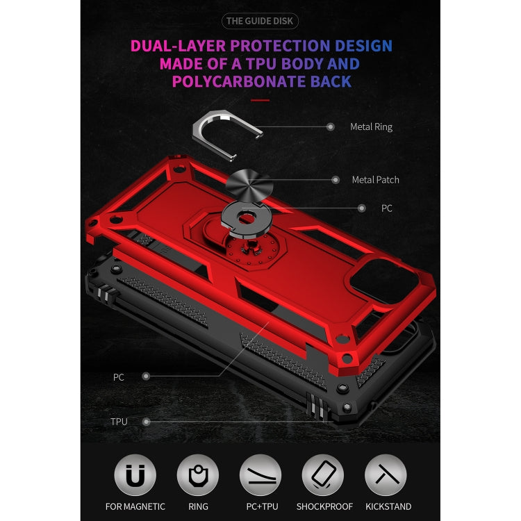 Custodia protettiva antiurto in TPU + PC con supporto girevole a 360 gradi, For Motorola Moto G50 5G