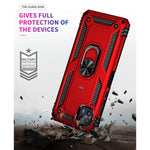 Custodia protettiva antiurto in TPU + PC con supporto girevole a 360 gradi, For Motorola Moto G50 5G