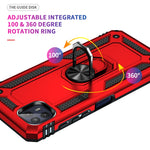Custodia protettiva antiurto in TPU + PC con supporto girevole a 360 gradi, For Motorola Moto G50 5G