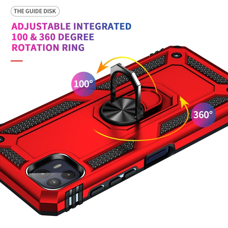 Custodia protettiva antiurto in TPU + PC con supporto girevole a 360 gradi, For Motorola Moto G50 5G