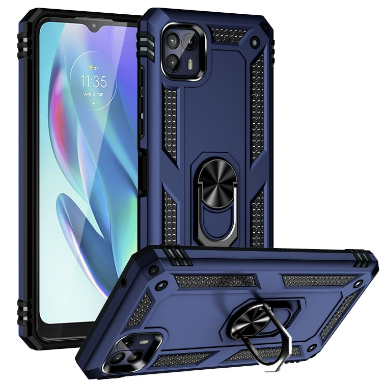 Custodia protettiva antiurto in TPU + PC con supporto girevole a 360 gradi, For Motorola Moto G50 5G