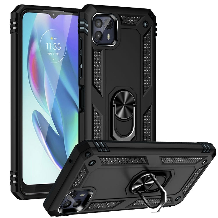 Custodia protettiva antiurto in TPU + PC con supporto girevole a 360 gradi, For Motorola Moto G50 5G