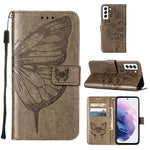 Custodia per telefono in pelle con farfalla goffrata con supporto e slot per schede, portafoglio e cordino, For Samsung Galaxy A13 5G, For Samsung Galaxy F52 5G, For Samsung Galaxy S22 5G