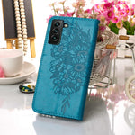 Custodia per telefono in pelle con farfalla goffrata con supporto e slot per schede, portafoglio e cordino, For Samsung Galaxy S22+ 5G, For Samsung Galaxy S22 Ultra 5G, For Xiaomi Mi 11T 5G / 11T Pro 5G