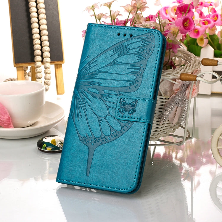 Custodia per telefono in pelle con farfalla goffrata con supporto e slot per schede, portafoglio e cordino, For Xiaomi Mi 10 5G / 10 Pro 5G