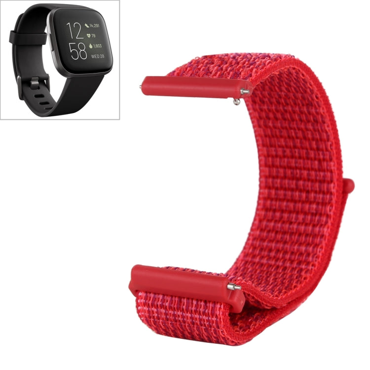 Cinturino in nylon con chiusura a strappo per Fitbit Versa