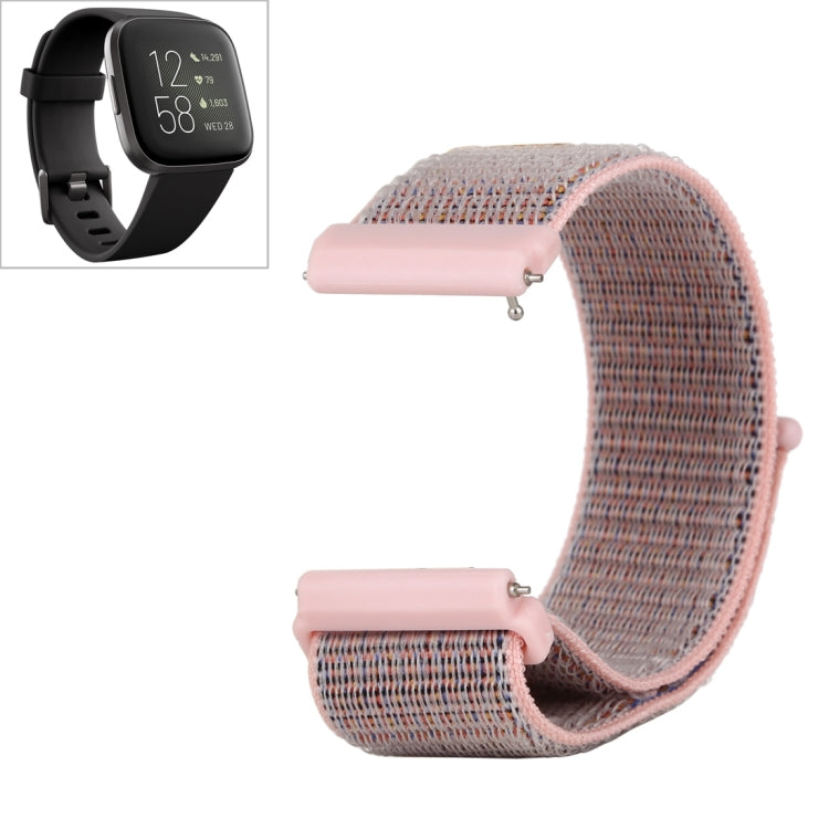 Cinturino in nylon con chiusura a strappo, For Fitbit Versa / Versa 2