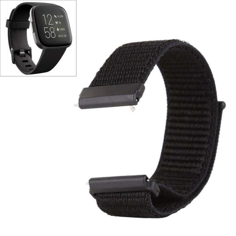 Cinturino in nylon con chiusura a strappo, For Fitbit Versa / Versa 2