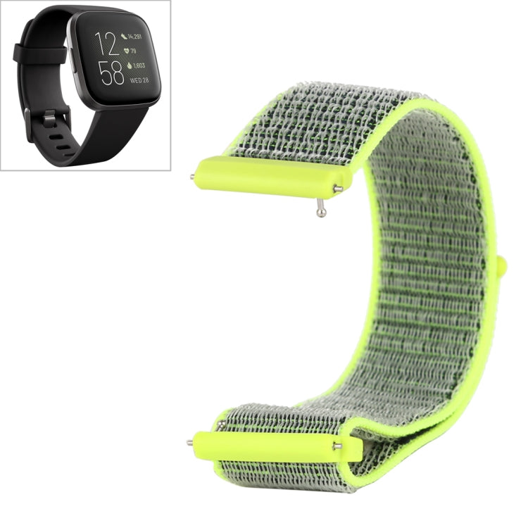 Cinturino in nylon con chiusura a strappo, For Fitbit Versa / Versa 2