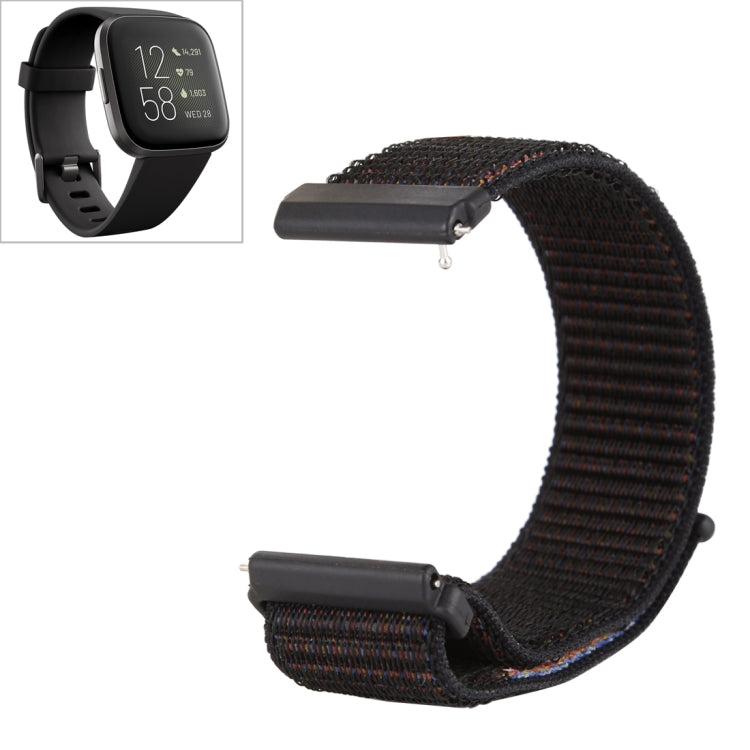 Cinturino in nylon con chiusura a strappo, For Fitbit Versa / Versa 2