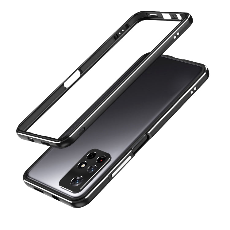 Protezione per obiettivo serie Aurora + custodia per telefono con struttura in metallo, For Xiaomi Redmi Note 11