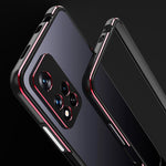 Protezione per obiettivo serie Aurora + custodia per telefono con struttura in metallo, For Xiaomi Redmi Note 11 Pro/11 Pro+