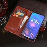 Custodia portafoglio in pelle PU con slot carte per smartphone