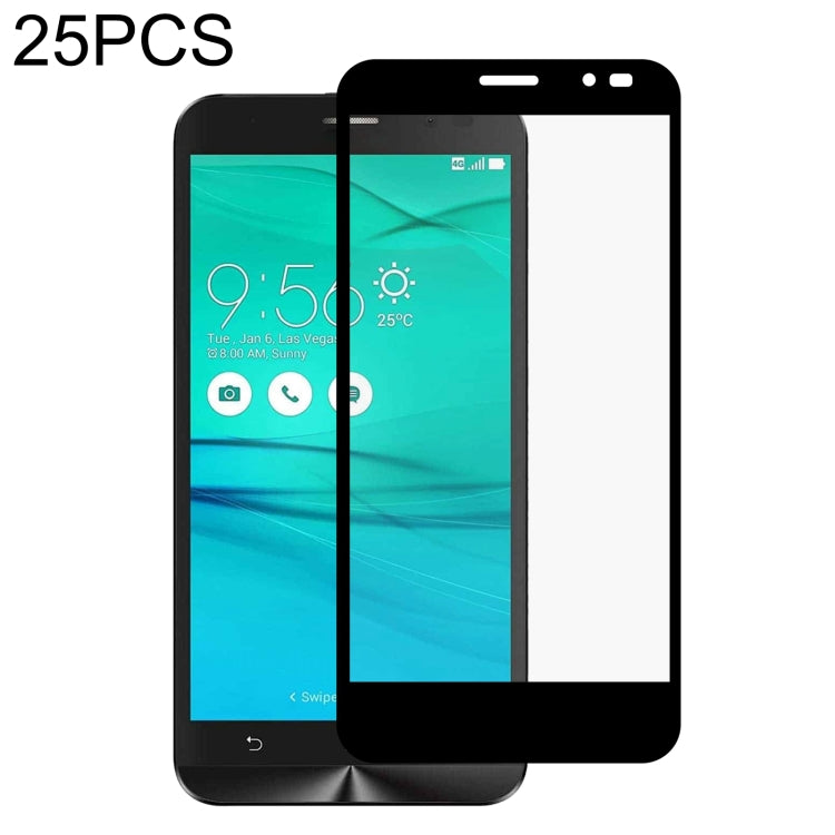 Pellicola protettiva per schermo in vetro temperato a copertura totale con colla piena da 25 pezzi, For Lenovo K13 Pro (25 PCS), For Lenovo Legion Pro (25 PCS), For Asus ROG Phone II ZS660KL (25 PCS), For Asus Zenfone Go ZB500KL (25 PCS)               ...