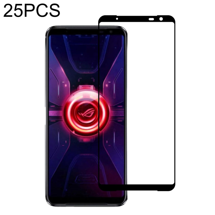 Pellicola protettiva per schermo in vetro temperato a copertura totale con colla piena da 25 pezzi, For Lenovo K13 Pro (25 PCS), For Lenovo Legion Pro (25 PCS), For Asus ROG Phone II ZS660KL (25 PCS), For Asus Zenfone Go ZB500KL (25 PCS)               ...