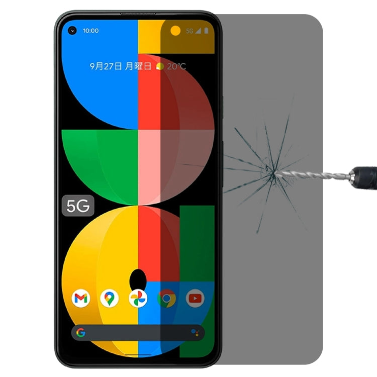0,3 mm 9H Durezza superficiale 3D Superficie curva Privacy Glass Film, For Google Pixel 6 (1 PC), For Google Pixel 5a 5G (1 PC)