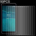 50 pellicole in vetro temperato da 0,26 mm 9H 2,5D, For Sony Xperia Pro-I (50 PCS), For Honor X30 Max (50 PCS), For TCL 20 R 5G / 20Y (50 PCS), For Tecno Spark 7 (50 PCS), For Tecno Spark 7 Pro (50 PCS), For Nokia C1 2nd Edition (50 PCS)