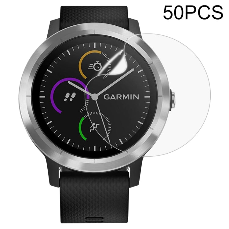 50 PZ Proteggi schermo per orologio con pellicola in idrogel morbido, For Garmin Vivoactive 3, For Garmin Vivoactive 4, For Garmin Vivoactive 4S