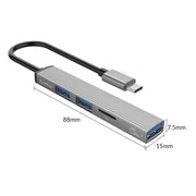 ORICO AH-12F Docking station HUB 4 in 1 tipo C / da USB-C a USB 3.0, AH-12F