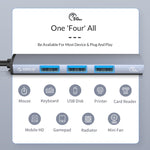ORICO AH-12F Docking station HUB USB-C 4 porte