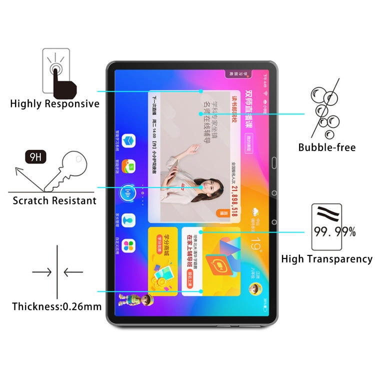 Pellicola per tablet in vetro temperato antideflagrante 9H 2.5D, For readboy C18 (1 PC ), For Nokia T20 (1 PC), For Lenovo Tab K10 (1 PC)