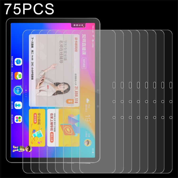 75 PZ 9H 2.5D Pellicola per tablet in vetro temperato antideflagrante, For readboy C18 (75 PCS ), For Nokia T20 (75 PCS), For Lenovo Tab K10 (75 PCS)