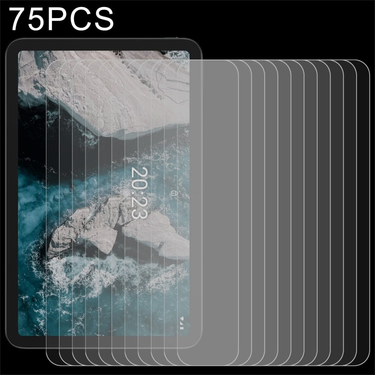 75 PZ 9H 2.5D Pellicola per tablet in vetro temperato antideflagrante, For readboy C18 (75 PCS ), For Nokia T20 (75 PCS), For Lenovo Tab K10 (75 PCS)