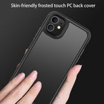 Custodia per telefono antiurto con retro smerigliato, For iPhone 11 Pro Max, For iPhone 12 mini