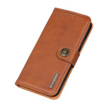 KHAZNEH Custodia per cellulare orizzontale in pelle con struttura in pelle bovina con supporto, slot per schede e portafoglio, For Sony Xperia Pro-I