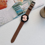 Cinturino in pelle smerigliata con trama Crazy Horse, 20mm, 22mm