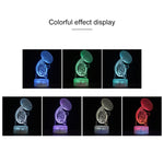 Crack Base Serie di strumenti musicali Luce notturna decorativa a LED colorata 3D creativa, versione con telecomando, YQ01, YQ02, YQ03