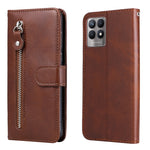 Custodia per telefono in pelle flip orizzontale con cerniera texture vitello, For OPPO Realme 8i, For OPPO Realme GT Neo2, For OPPO Reno6 4G, For Huawei nova 8i / Honor 50 Lite