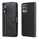 Custodia per telefono in pelle flip orizzontale con cerniera texture vitello, For OPPO Realme 8i, For OPPO Realme GT Neo2, For OPPO Reno6 4G, For Huawei nova 8i / Honor 50 Lite