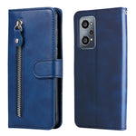 Custodia per telefono in pelle flip orizzontale con cerniera texture vitello, For OPPO Realme 8i, For OPPO Realme GT Neo2, For OPPO Reno6 4G, For Huawei nova 8i / Honor 50 Lite