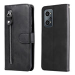Custodia per telefono in pelle flip orizzontale con cerniera texture vitello, For OPPO Realme 8i, For OPPO Realme GT Neo2, For OPPO Reno6 4G, For Huawei nova 8i / Honor 50 Lite