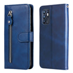 Custodia per telefono in pelle flip orizzontale con cerniera texture vitello, For OPPO Realme 8i, For OPPO Realme GT Neo2, For OPPO Reno6 4G, For Huawei nova 8i / Honor 50 Lite
