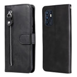 Custodia per telefono in pelle flip orizzontale con cerniera texture vitello, For OPPO Realme 8i, For OPPO Realme GT Neo2, For OPPO Reno6 4G, For Huawei nova 8i / Honor 50 Lite