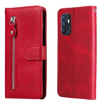 Custodia per telefono in pelle flip orizzontale con cerniera texture vitello, For OPPO Realme 8i, For OPPO Realme GT Neo2, For OPPO Reno6 4G, For Huawei nova 8i / Honor 50 Lite