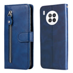 Custodia per telefono in pelle flip orizzontale con cerniera texture vitello, For OPPO Realme 8i, For OPPO Realme GT Neo2, For OPPO Reno6 4G, For Huawei nova 8i / Honor 50 Lite