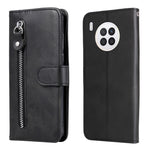 Custodia per telefono in pelle flip orizzontale con cerniera texture vitello, For OPPO Realme 8i, For OPPO Realme GT Neo2, For OPPO Reno6 4G, For Huawei nova 8i / Honor 50 Lite
