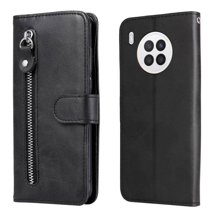 Custodia per telefono in pelle flip orizzontale con cerniera texture vitello, For OPPO Realme 8i, For OPPO Realme GT Neo2, For OPPO Reno6 4G, For Huawei nova 8i / Honor 50 Lite