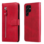 Custodia per telefono in pelle flip orizzontale con cerniera texture vitello, For Samsung Galaxy S22 Ultra 5G, For Samsung Galaxy S22 5G, For Samsung Galaxy S22+ 5G
