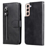 Custodia per telefono in pelle flip orizzontale con cerniera texture vitello, For Samsung Galaxy S22 Ultra 5G, For Samsung Galaxy S22 5G, For Samsung Galaxy S22+ 5G