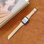 Cinturino di ricambio in pelle bovina a forma di coda di coltello per Apple Watch Series, 7 45mm / 6&SE&5&4 44mm / 3&2&1 42mm, 7 41mm / 6&SE&5&4 40mm / 3&2&1 38mm