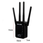 Ripetitore router wireless Smart WiFi con 4 antenne WiFi, EU Plug Black, EU Plug White, UK Plug Black, UK Plug White, US Plug Black, US Plug White