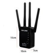 Ripetitore router wireless Smart WiFi con 4 antenne WiFi, EU Plug Black, EU Plug White, UK Plug Black, UK Plug White, US Plug Black, US Plug White