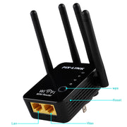 Ripetitore router wireless Smart WiFi con 4 antenne WiFi, EU Plug Black, EU Plug White, UK Plug Black, UK Plug White, US Plug Black, US Plug White