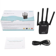 Ripetitore router wireless Smart WiFi con 4 antenne WiFi, EU Plug Black, EU Plug White, UK Plug Black, UK Plug White, US Plug Black, US Plug White