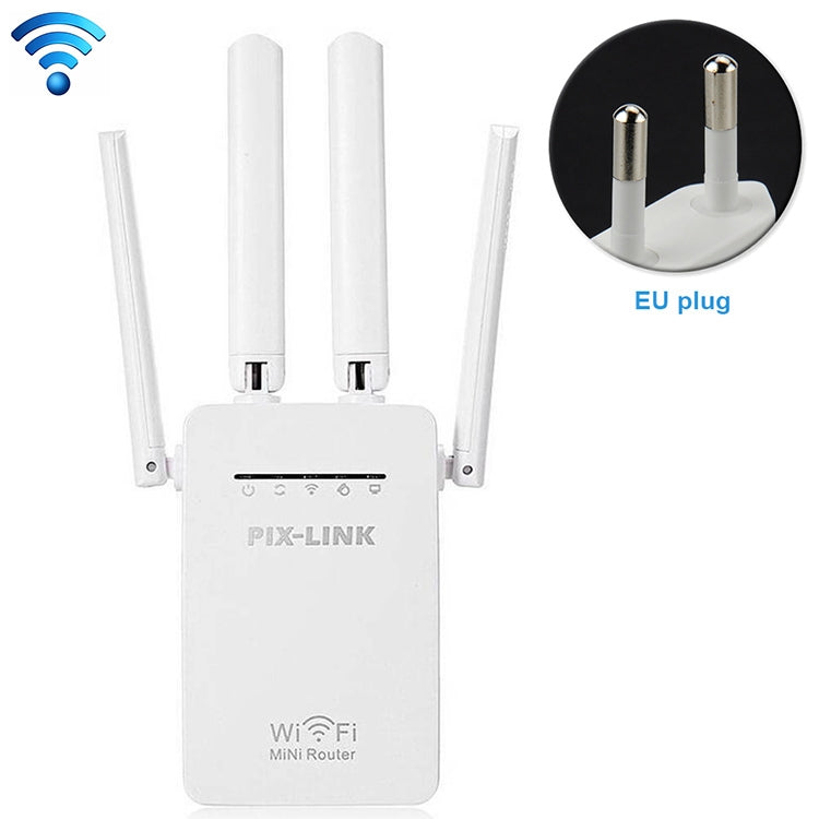 Ripetitore router wireless Smart WiFi con 4 antenne WiFi, EU Plug Black, EU Plug White, UK Plug Black, UK Plug White, US Plug Black, US Plug White